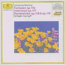 BRAHMS Fantasien Op. 116, Intermezzi Op. 117, Klavierstücke Op. 118 & Op. 119 Фирменный CD 