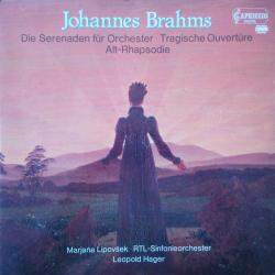 BRAHMS Die Serenaden für Orchester • Tragische Ouvertüre • Alt-Rhapsodie Виниловая пластинка 