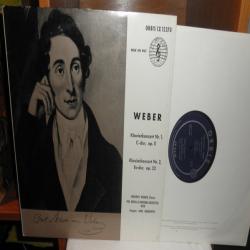 CARL MARIA VON WEBER Klavierkonzert Nr. 1 C-dur, Op. 11 / Klavierkonzert Nr. 2 Es-dur, Op. 32 Виниловая пластинка 