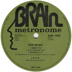 JANE Here We Are Виниловая пластинка 