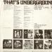 VARIOUS That's Underground (The Rock Machine Turns You On) Виниловая пластинка 