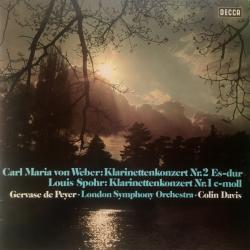 WEBER   SPOHR   DE PEYER Klarinettenkonzerte Виниловая пластинка 