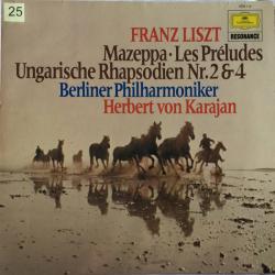 LISZT Mazeppa - Les Preludes - Ungarische Rhapsodien Nr.2 & 4 Виниловая пластинка 