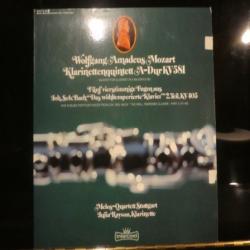 MOZART Klarinettenquintett A-Dur KV 581 Quintet For Clarinet In A Major KV 581/ Fünf Vierstimmige Fugen Aus Joh. Se. Bach "Das Wohltemperierte Klavier" 2. Teil, KV 405 Five Fugues For Four Voices From Joh-. Seb. Bach: "The Well Tempered Clavier", Part 2, KV 405 Виниловая пластинка 