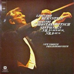 SCHOSTAKOWITSCH   LEONARD BERNSTEIN Sinfonien Nr.1 F-Dur Op.10, Nr.9 Op.70 Виниловая пластинка 