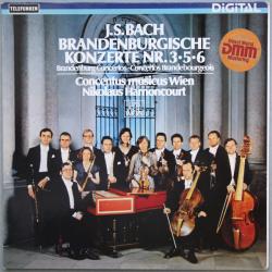BACH   NIKOLAUS HARNONCOURT Brandenburgische Konzerte Nr. 3 • 5 • 6 = Brandenburg Concertos = Concertos Brandenbourgeois Виниловая пластинка 