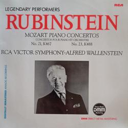 MOZART   ARTHUR RUBINSTEIN Mozart Piano Concertos, (Concertos Pour Piano Et Orchestre No. 21, K467 , No.23, K488 ) Виниловая пластинка 
