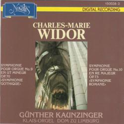 Charles-Marie Widor Symphonie Pour Orgue No. 9 En Ut Mineur Op. 70 ''Symphonie Gothique'' / Symphonie Pour Orgue No. 10 En Re Majeur Op. 73 ''Symphonie Romane'' (Klais-Orgel Dom Zu Limburg) Фирменный CD 