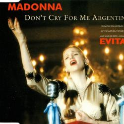 MADONNA DON'T CRY FOR ME ARGENTINA Фирменный CD 