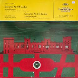 HAYDN   HANS ROSBAUD Sinfonie Nr. 92 G-dur (Oxford Sinfonie) = Symphony No. 92 In G Major = Symphonie No 92 En Sol Majeur / Sinfonie Nr. 104 D-dur (Londoner Sinfonie) = Symphony No. 104 In D Major = Symphonie No 104 En Ré Majeur Виниловая пластинка 