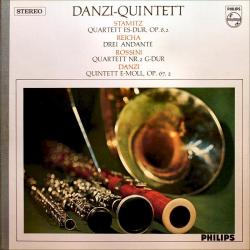 DANZI-QUINTETT   STAMITZ   REICHA   ROSSINI   DANZI Stamitz: Quartett Es-dur, Op. 8,2 • Reicha: Drei Andante • Rossini: Quartett Nr.2 G-dur • Danzi: Quintett E-mol, Op. 67,2 Виниловая пластинка 