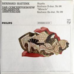 BERNARD HAITINK   HAYDN Haydn - Sinfonie D-dur, Nr.96 "Miracle" Sinfonie Es-dur, Nr.99 Виниловая пластинка 