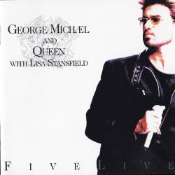 GEORGE MICHAEL AND QUEEN FIVE LIVE Фирменный CD GEORGE MICHAEL AND QUEEN FIVE LIVE Фирменный CD