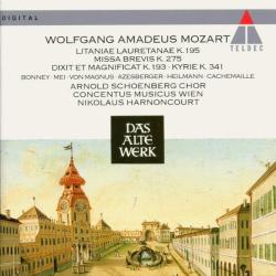 MOZART Litaniae Lauretanae K. 195 · Missa Brevis K. 275 · Dixit Et Magnificat K. 193 · Kyrie K. 341 Фирменный CD MOZART Litaniae Lauretanae K. 195 · Missa Brevis K. 275 · Dixit Et Magnificat K. 193 · Kyrie K. 341 Фирменный CD