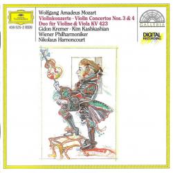 Mozart – Gidon Kremer Violinkonzerte · Violin Concertos Nos. 3 & 4 · Duo Für Violine & Viola KV 423 Фирменный CD 